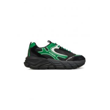 Tenisi barbati -  verde/negru - textil Tenisi barbati -  verde/negru - textil