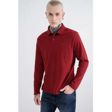 Bluza polo uni din bumbac Bluza polo uni din bumbac