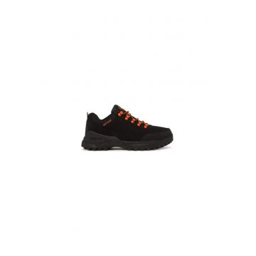 Bocanci trekking barbati  EVERT M - Piele ecologica - Negru Bocanci trekking barbati  EVERT M - Piele ecologica - Negru
