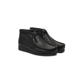 Ghete barbatesti pana la glezna -  304163777 - piele naturala - negru - 46 - Ghete barbatesti pana la glezna -  304163777 - piele naturala - negru - 46 -