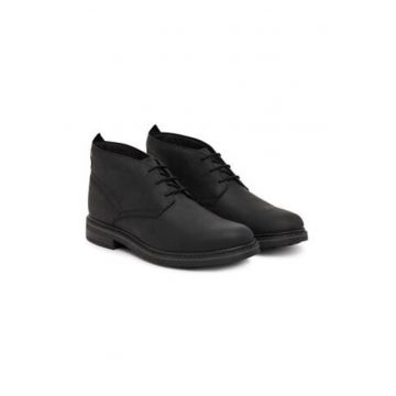Ghete barbatesti -  piele naturala - negru - Ghete barbatesti -  piele naturala - negru -