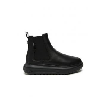 Ghete barbati -  piele naturala - negru Ghete barbati -  piele naturala - negru