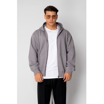 Hanorac cu fermoar Grey Anthracite II 18882