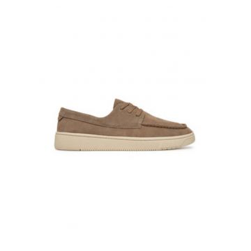 Mocasini barbati -  piele intoarsa - maro - design elegant - Mocasini barbati -  piele intoarsa - maro - design elegant -