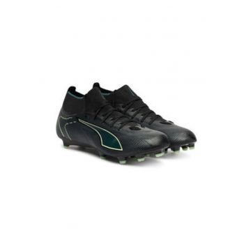 Pantofi de fotbal barbati -  material sintetic - negru/verde
