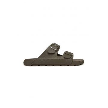 Papuci barbatesti -  plastic - kaki Papuci barbatesti -  plastic - kaki