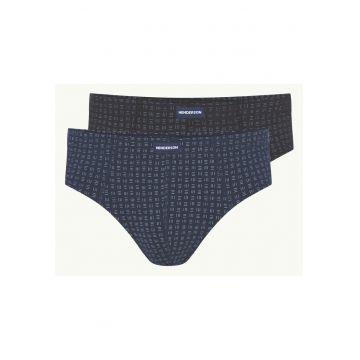 Slip barbati set 2 perechi - negru albastru inchis - Classic Henderon Slip barbati set 2 perechi - negru albastru inchis - Classic Henderon