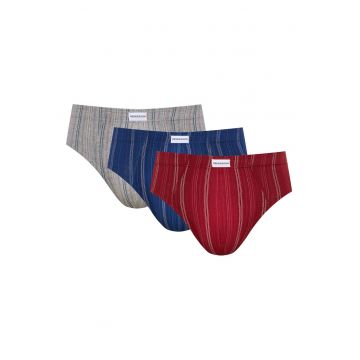 slipi barbati  Classic set de 3 rosu - albastru - gri slipi barbati  Classic set de 3 rosu - albastru - gri