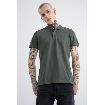 Tricou polo din bumbac cu logo Tricou polo din bumbac cu logo