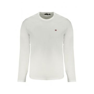 Bluza barbati - cu logo brodat - Regular fit -  Alb