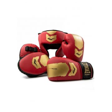 Kit antrenament  Prospect 2 - casca - manusi si palmare - rosu/auriu Kit antrenament  Prospect 2 - casca - manusi si palmare - rosu/auriu