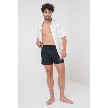 Pantaloni scurti de baie cu imprimeu logo Pantaloni scurti de baie cu imprimeu logo
