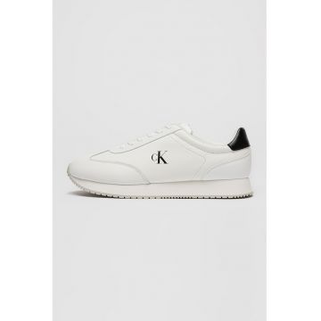 Pantofi sport din piele cu garnituri din piele ecologica Pantofi sport din piele cu garnituri din piele ecologica