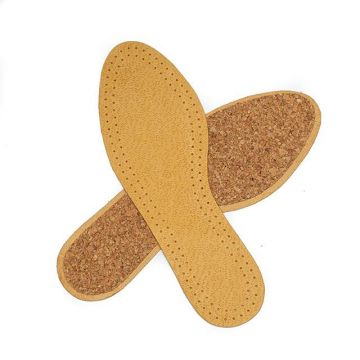 Talonete Reflex anatomic din piele si plută Maro - Brown Talonete Reflex anatomic din piele si plută Maro - Brown