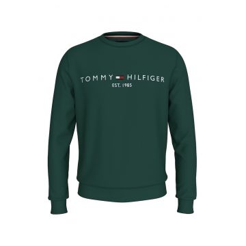 Bluza de trening din amestec de bumbac organic cu logo Bluza de trening din amestec de bumbac organic cu logo