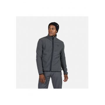 Bluza sport  Strawpile fleece - cu fermoar - pentru barbati - gri inchis - M Bluza sport  Strawpile fleece - cu fermoar - pentru barbati - gri inchis - M