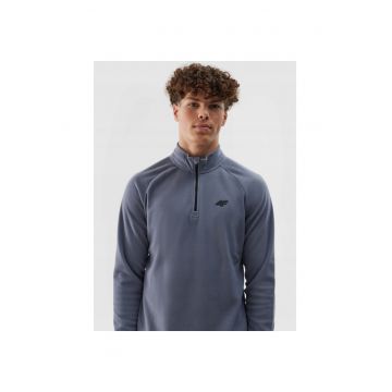 Bluza Termoactiva Fleece Barbati  Slim Fit - Poliester - Denim - Ideal pentru Schi - AW24
