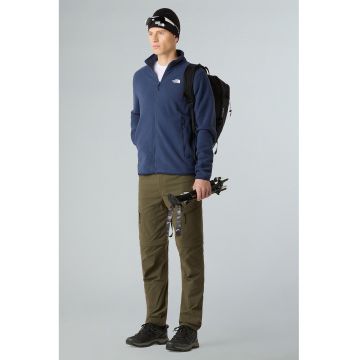 Hanorac din material fleece cu fermoar si buzunare pentru trekking Glacier