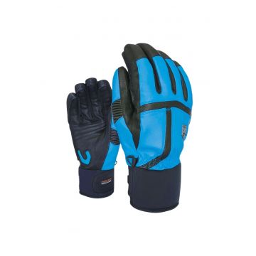 Manusi sport Level Off Piste - piele - albastru - S/M - impermeabile - captuseala din lana Manusi sport Level Off Piste - piele - albastru - S/M - impermeabile - captuseala din lana