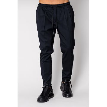 Pantalon lung cu snur Navy 19112 Pantalon lung cu snur Navy 19112