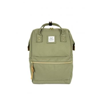 Rucsac unisex cu manere si buzunar exterior cu fermoar Rucsac unisex cu manere si buzunar exterior cu fermoar