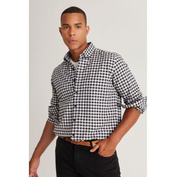 Camasa in carouri cu guler Oxford Camasa in carouri cu guler Oxford