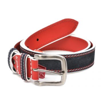 Curea LA GALERE bleumarin, 0971640, din piele intoarsa Curea LA GALERE bleumarin, 0971640, din piele intoarsa