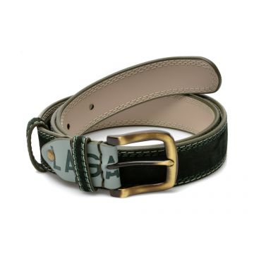 Curea LA GALERE kaki, 3371640, din piele intoarsa Curea LA GALERE kaki, 3371640, din piele intoarsa