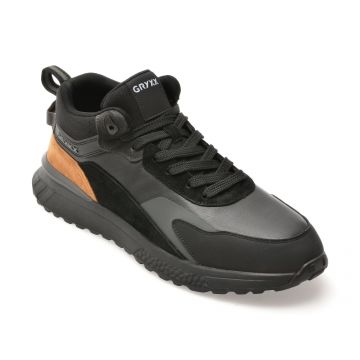 Ghete GRYXX negre, ZMSN33, din piele naturala Ghete GRYXX negre, ZMSN33, din piele naturala