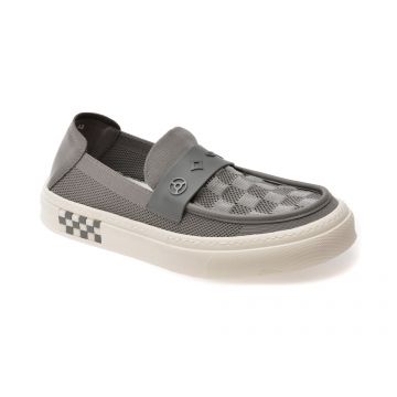Mocasini GRYXX gri, 60018, din material textil Mocasini GRYXX gri, 60018, din material textil