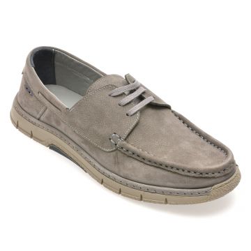 Mocasini GRYXX gri, M25Y57, din nabuc Mocasini GRYXX gri, M25Y57, din nabuc