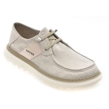 Mocasini GRYXX gri, T1119, din material textil Mocasini GRYXX gri, T1119, din material textil