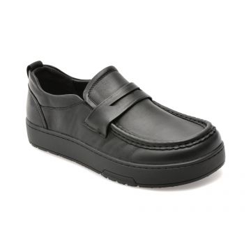 Mocasini OTTER negri, F0012, din piele naturala Mocasini OTTER negri, F0012, din piele naturala