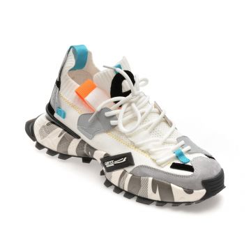 Pantofi sport GRYXX albi, 18159, din material textil Pantofi sport GRYXX albi, 18159, din material textil