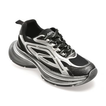 Pantofi sport GRYXX negri, 2082, din material textil Pantofi sport GRYXX negri, 2082, din material textil