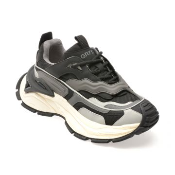 Pantofi sport GRYXX negri, 3832, din material textil