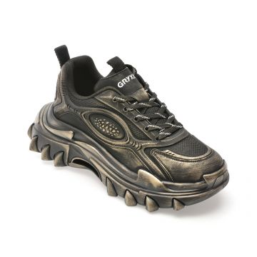 Pantofi sport GRYXX negri, 3833, din piele naturala