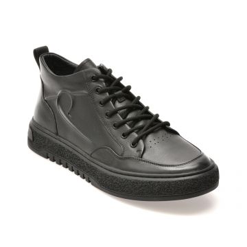 Pantofi sport GRYXX negri, 58381, din piele naturala