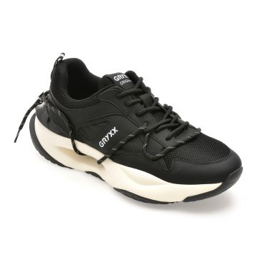 Pantofi sport GRYXX negri, LN31, din material textil