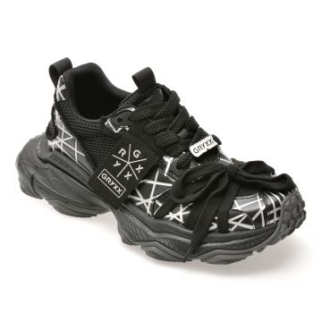 Pantofi sport GRYXX negri, LN36, din material textil