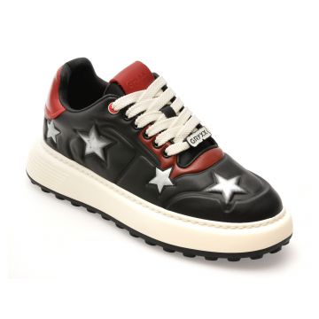 Pantofi sport GRYXX negri, LN53, din piele naturala