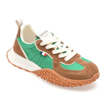 Pantofi sport GRYXX verzi, 2106, dinmaterial textil