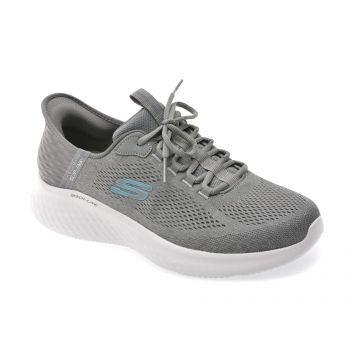Pantofi sport SKECHERS gri, SKECH-LITE PRO, din material textil Pantofi sport SKECHERS gri, SKECH-LITE PRO, din material textil