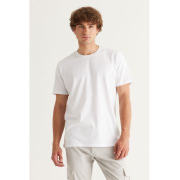 Tricou slim-fit cu model uni