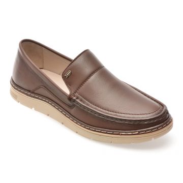 Mocasini BITE THE BULLET maro, NR229E, din piele naturala