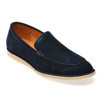Mocasini EPICA bleumarin, B463G48, din piele intoarsa Mocasini EPICA bleumarin, B463G48, din piele intoarsa