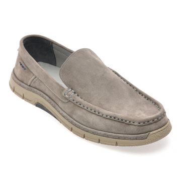 Mocasini GRYXX gri, M25Y16, din nabuc Mocasini GRYXX gri, M25Y16, din nabuc