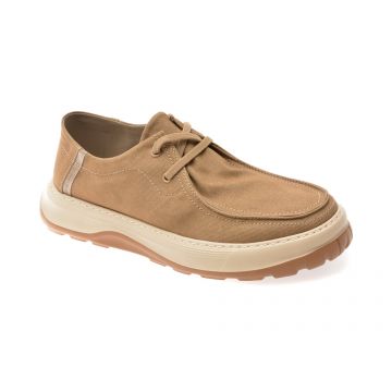 Mocasini OTTER bej, 516001, din material textil Mocasini OTTER bej, 516001, din material textil