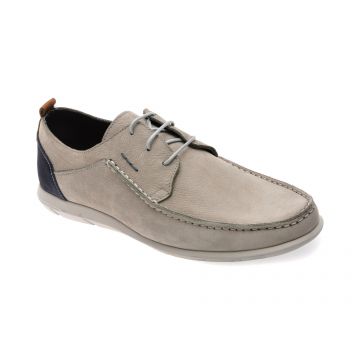 Mocasini OTTER gri, 3552, din nabuc Mocasini OTTER gri, 3552, din nabuc