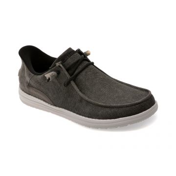 Mocasini SKECHERS gri, MELSON, din material textil Mocasini SKECHERS gri, MELSON, din material textil